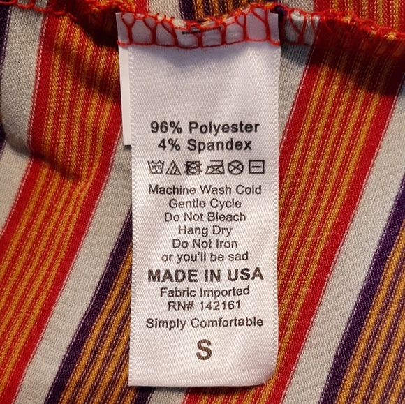 NWT LuLaRoe Lynnae-S with Stripes and Long Sleeves - Picture 9 of 14